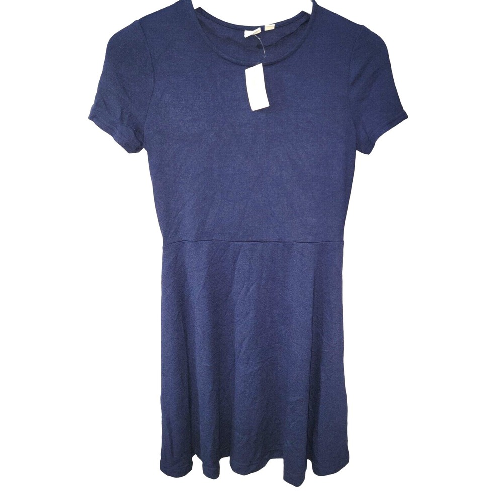 Gap Dress Women's XS Navy Blue Short Sleeve Stretch Size Extra Small NWT
